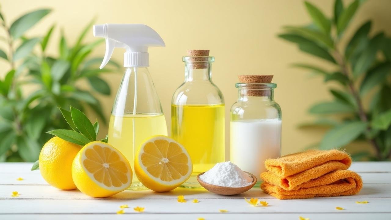 Umweltfreundliche Reinigungsmittel mit Zitrone, Essig und Natron – natürliche Reinigung ohne Chemie